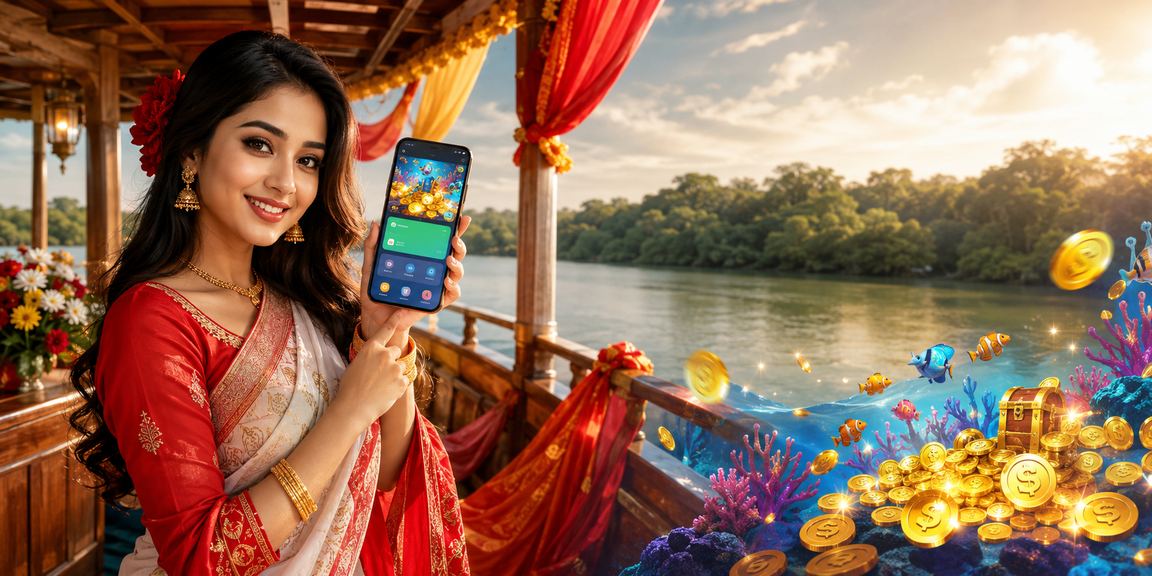 গাজীপুরে জনপ্রিয় ফিশিং গেমের দৃশ্য